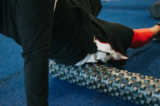 a man doing a hip workout